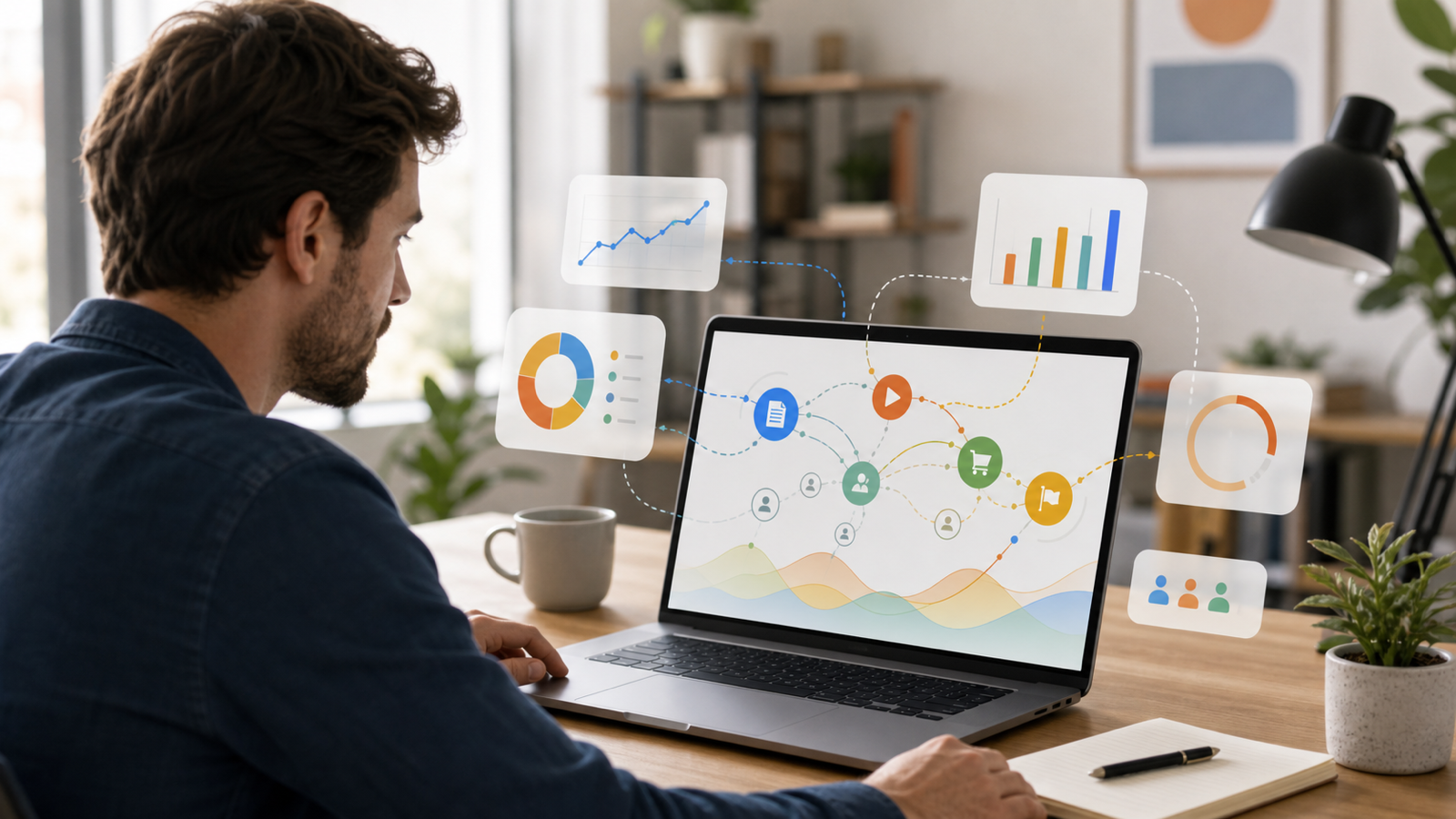 Google Analytics 4 setup reporting for a small business website